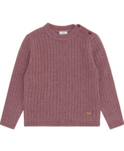 Hust&Claire genser ribb i ull Pale Mauve