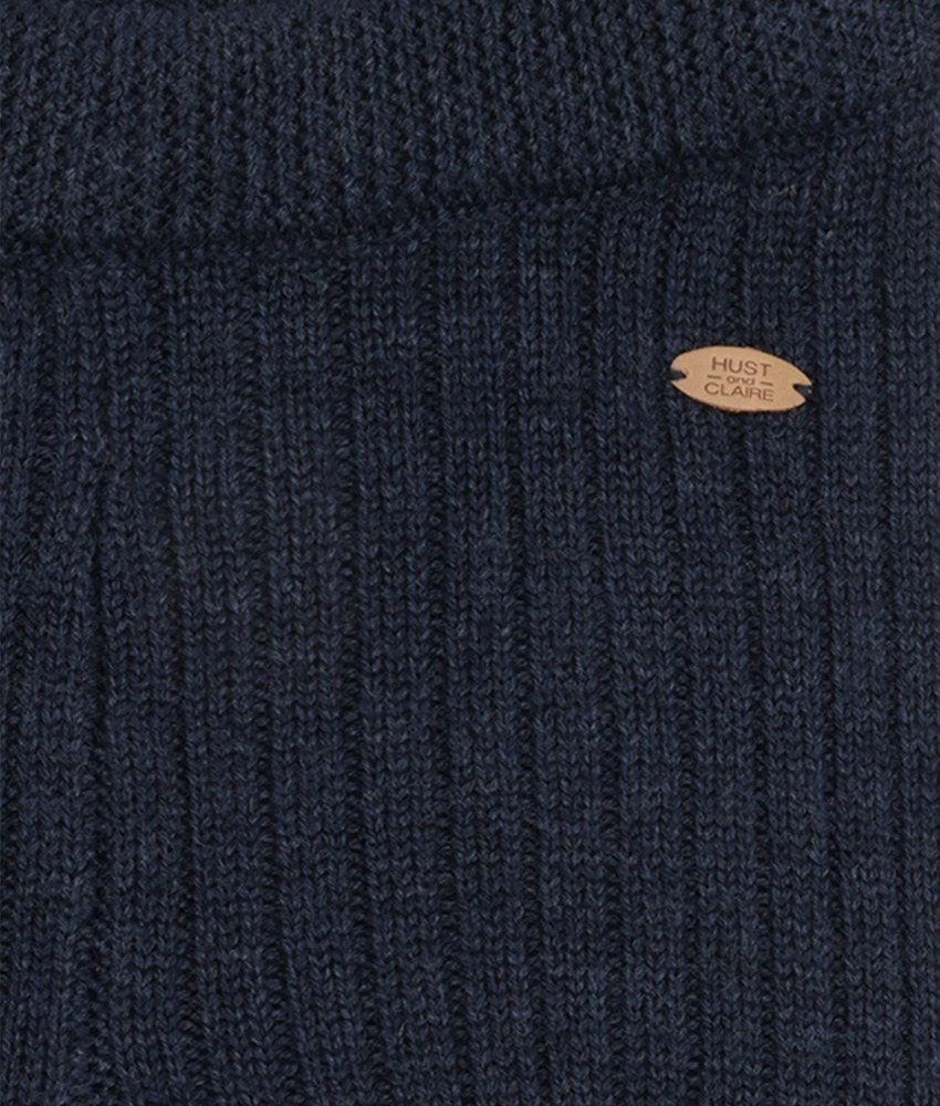 Hust&Claire bukse ribb i ull More Navy - Image 2