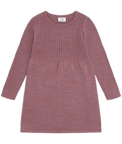 Hust&Claire kjole i ribb ull Pale Mauve