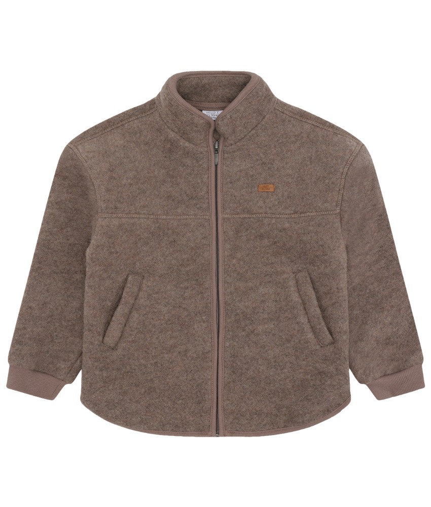 Hust&Claire ullfleece jakke Deer Melange