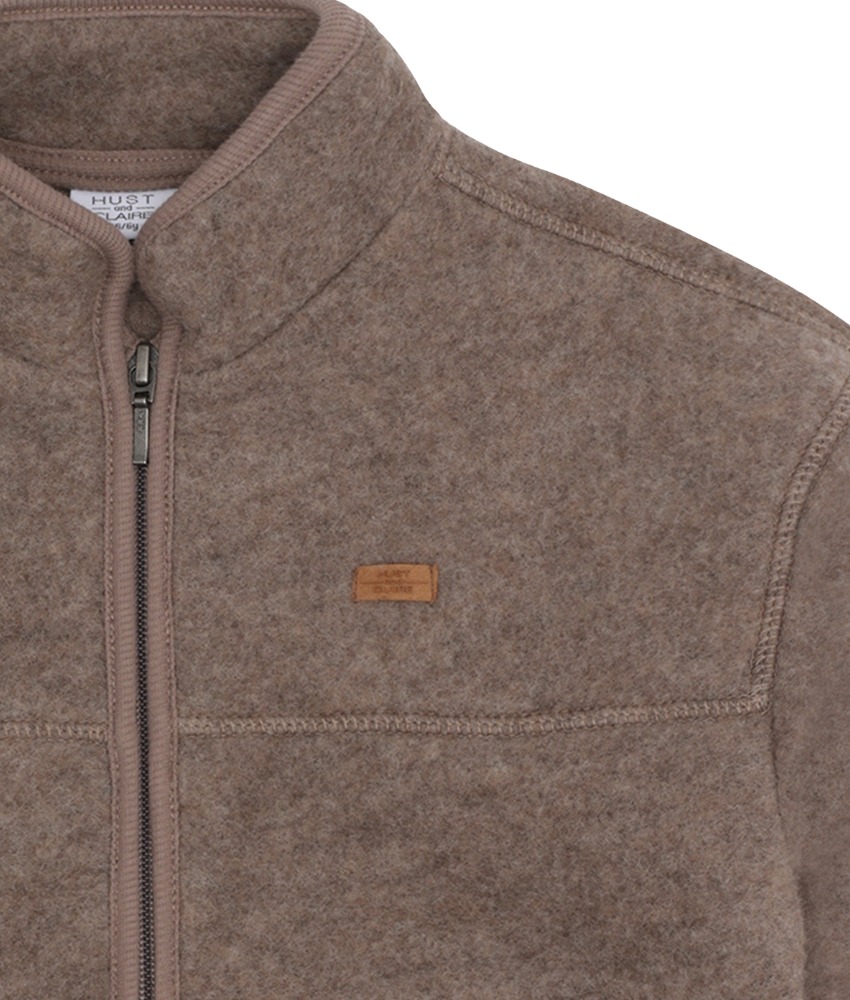 Hust&Claire ullfleece jakke Deer Melange - Image 2