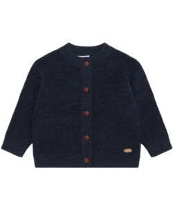 Hust&Claire cardigan jakke i ull More Navy