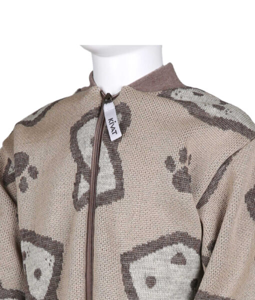 KIVAT ulldress med glidelås friends Lys Beige - Image 3