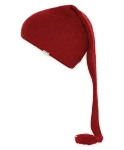 Lang nisselue fra mp Denmark. Laget av 70% polyamid og 30% ull. 