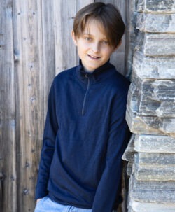 Alternative view of Vilje & Ve Alfie 1/2 zip genser ull/bambusviskose Midnight Navy