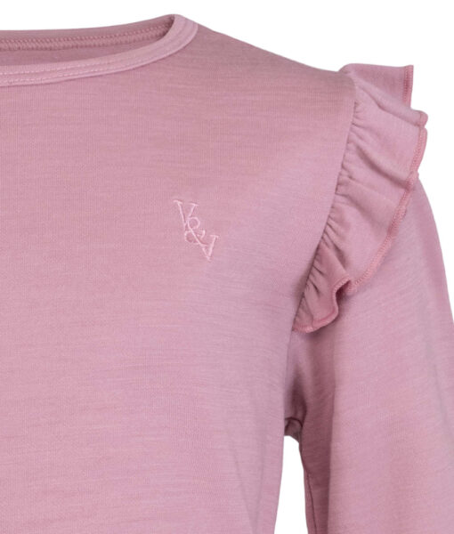 Vilje & Ve Dis genser ull/bambusviskose Light Mauve - Image 3