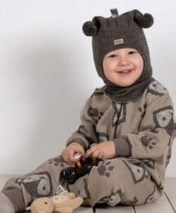 KIVAT ulldress med glidelås friends Lys Beige