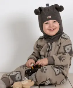 KIVAT ulldress med glidelås friends Lys Beige