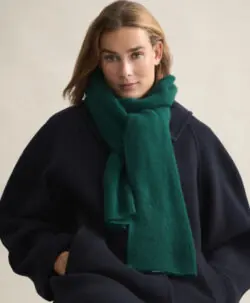 Le Bonnet Skjerf lammeull/angora - Moss