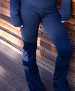 Alternative view of Vilje & Ve Violet yogabukse ull/bambusviskose Midnight Navy