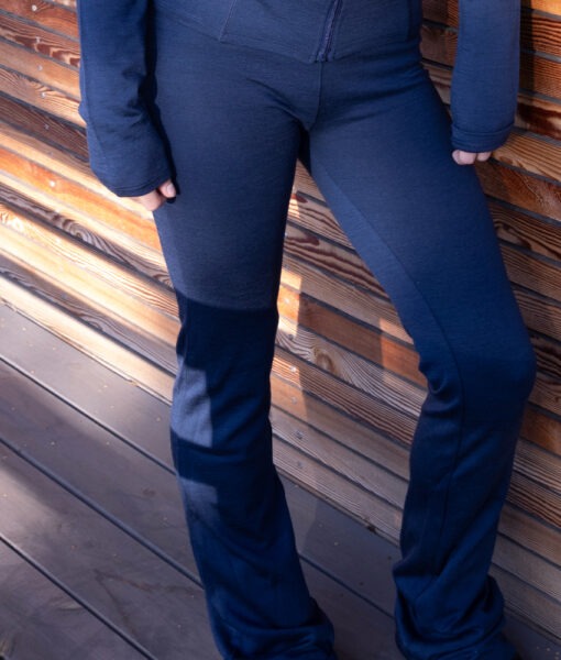 Vilje & Ve Violet yogabukse ull/bambusviskose Midnight Navy - Image 2