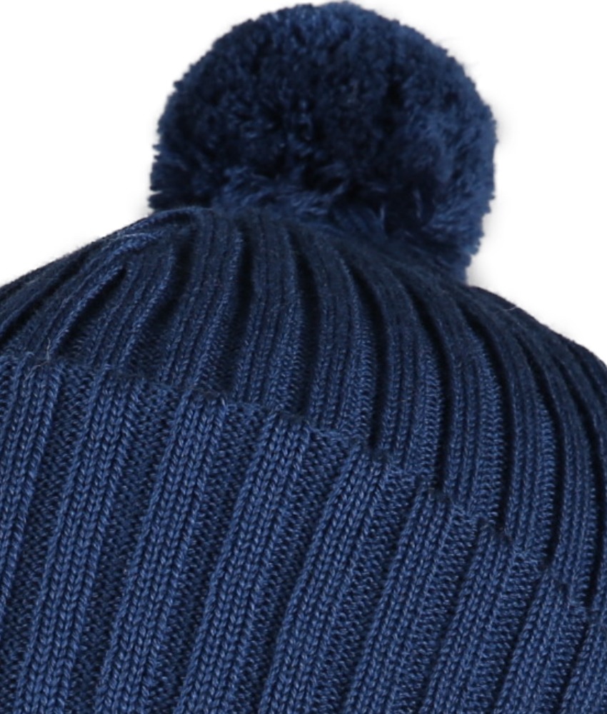 KIVAT topplue med dusk i myk merinoull Blåbær - Image 2