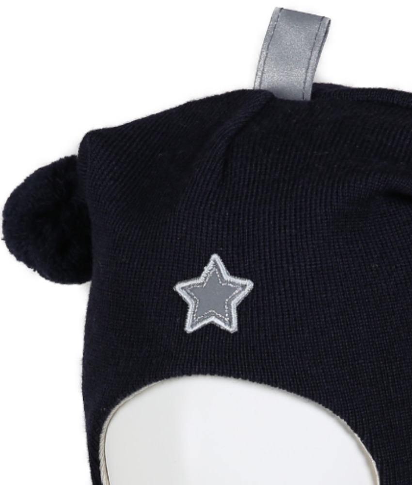 KIVAT foret balaclava i ull dusker refleks og stjerne Marineblå - Image 2