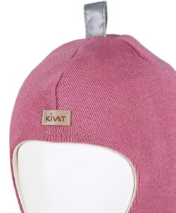 Alternative view of KIVAT foret balaclava i ull med refleks Mørkrosa