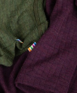 Joha Special Release Plomme og Skogsgrønn ribb merinoull