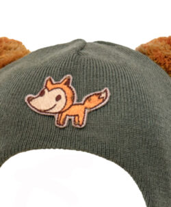 Alternative view of KIVAT foret balaclava i ull to store multifargede dusker rev Mosegrønn