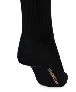 Vera & William Basic ribb ullsokker extrafine merinoull Black