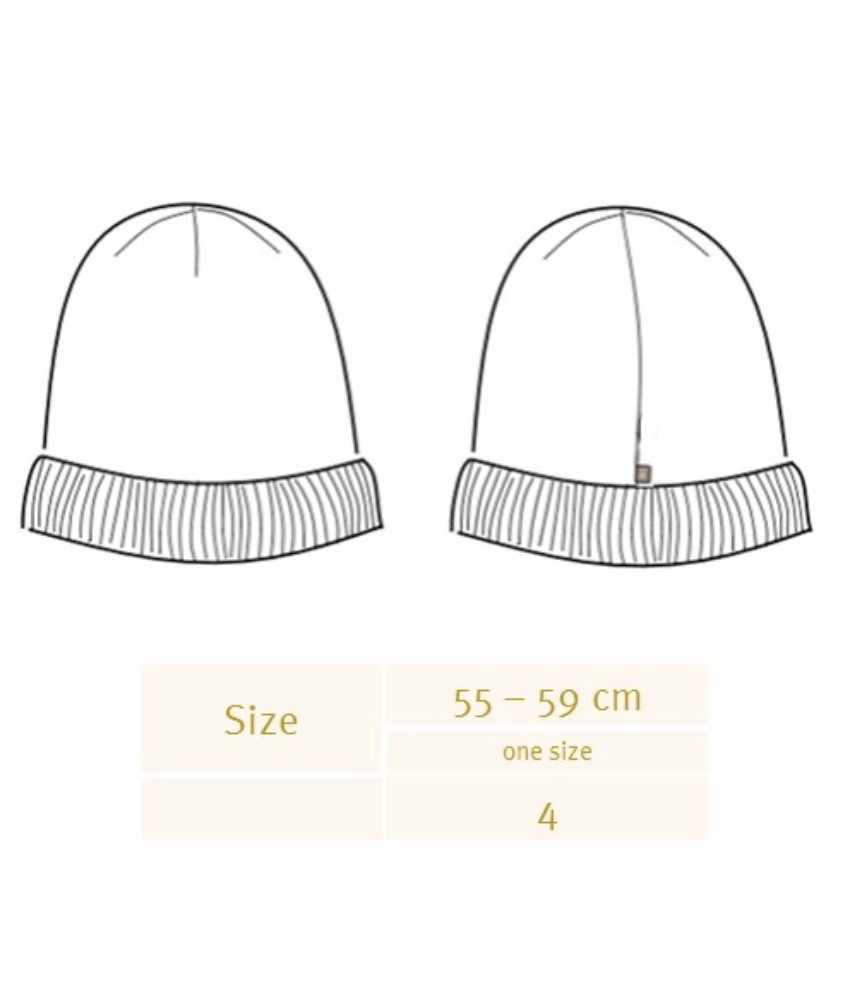 Disana Voksen beanie lue 100% økologisk merinoull Indigo-Dove Blue - Image 4