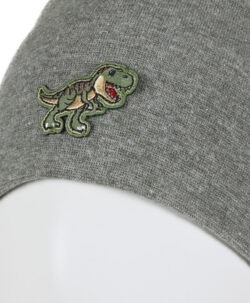 Alternative view of KIVAT pannebånd i ull/bomull med vindstopper dinosaur mosegrønn