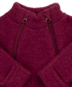 Joha ullfleecedress 100% soft merino Wine Melange