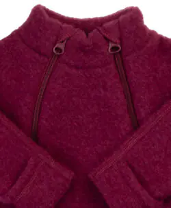Joha ullfleecedress 100% soft merino Wine Melange