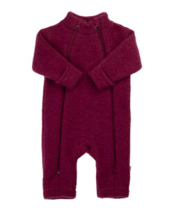Joha ullfleecedress 100% soft merino Wine Melange