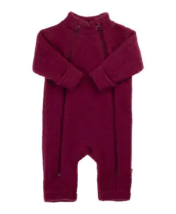 Joha ullfleecedress 100% soft merino Wine Melange