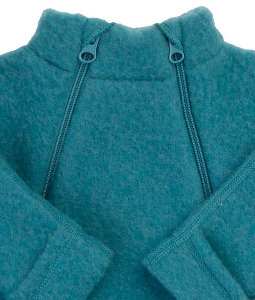Joha ullfleecedress 100% soft merino Turquoise
