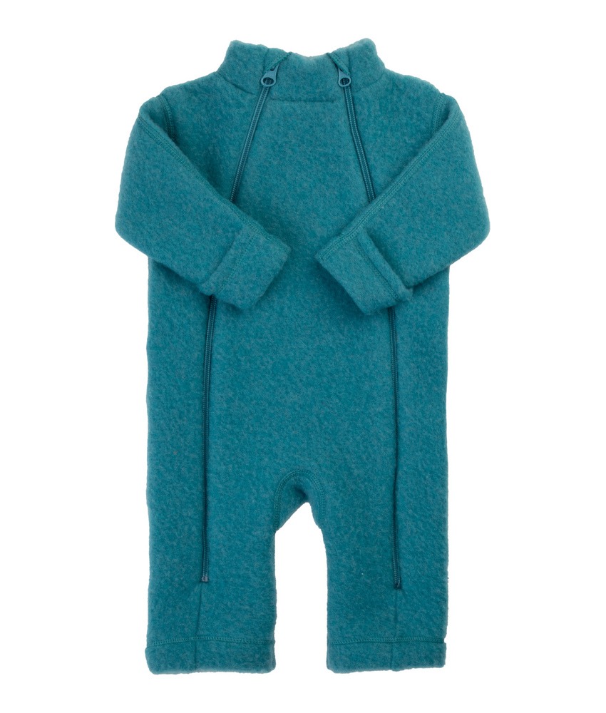 Joha ullfleecedress 100% soft merino Turquoise