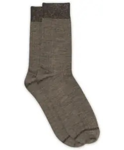 MP Denmark Woman Erina ullribb sokker med glitter Brown Melange