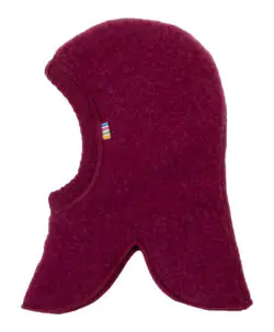 Joha ullfleece balaclava lue 100% soft merino Wine Melange