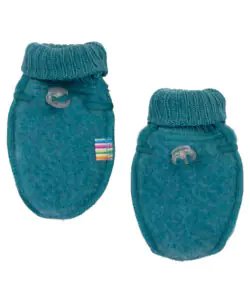 Joha ullfleece votter 100% soft merino Turquoise